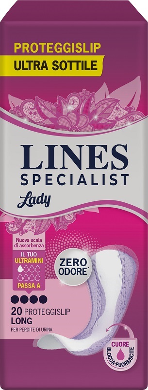 ASSORBENTI PER INCONTINENZA LINES SPECIALIST LADY LONG 20 PEZZI - Parafarmacia Mostacciano