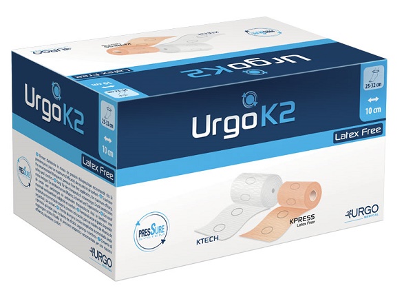 BENDAGGIO URGOK2 LATEX FREE KIT BENDAGGIO T2 CAVIGLIA 25-32 2 PEZZI 10 CM - Parafarmacia Mostacciano