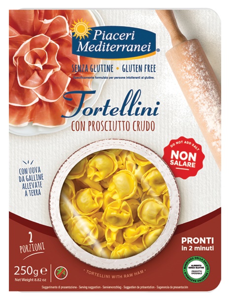 PIACERI MEDITERRANEI TORTELLINI PROSCIUTTO 250 G - Parafarmacia Mostacciano