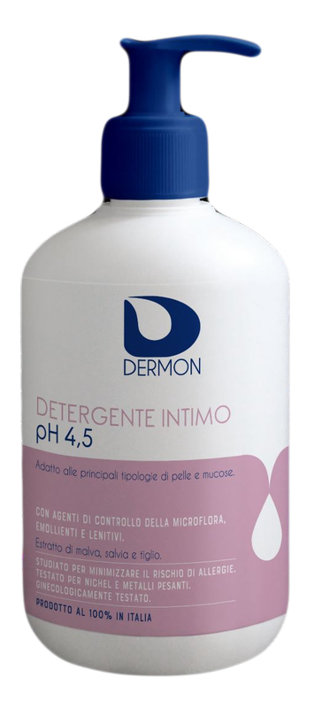 DERMON DETERGENTE INTIMO USO FREQUENTE PH 4,5 500 ML - Parafarmacia Mostacciano