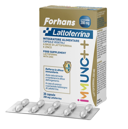 FORHANS LATTOFERRINA IMMUNO++ 200 MG LATTOFERRINA 30 CAPSULE - Parafarmacia Mostacciano