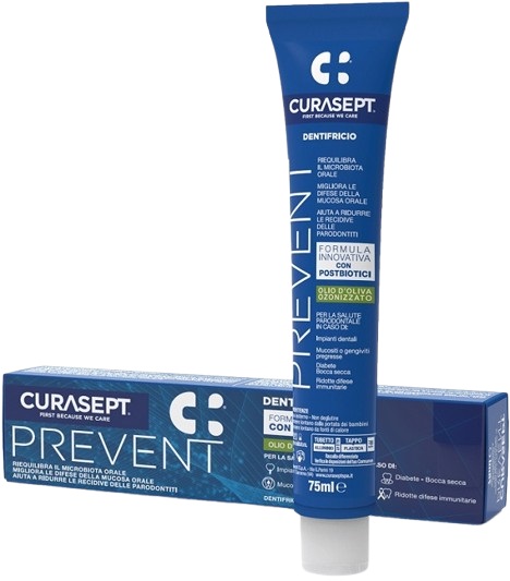 CURASEPT PREVENT DENTIFRICIO 75 ML - Parafarmacia Mostacciano
