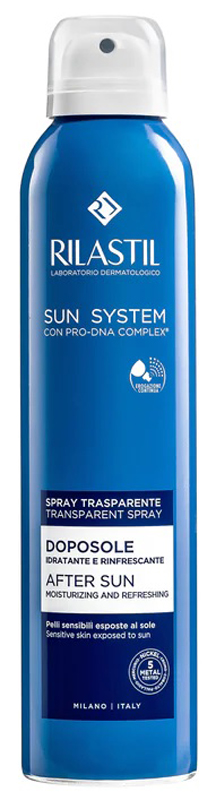 RILASTIL SUN SYSTEM DOPOSOLE SPRAY TRASPARENTE DOPOSOLE IDRATANTE E RINFRESCANTE 200 ML - Parafarmacia Mostacciano