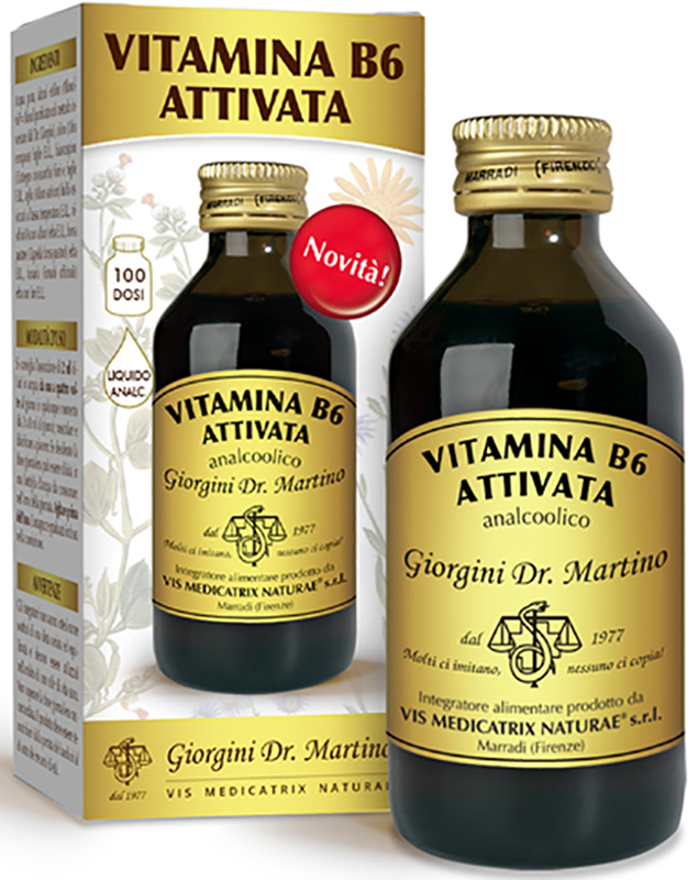 VITAMINA B6 ATTIVATA LIQUIDA 100 ML - Parafarmacia Mostacciano