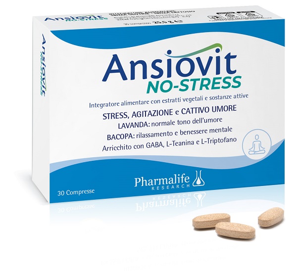 ANSIOVIT NO STRESS 30 COMPRESSE - Parafarmacia Mostacciano