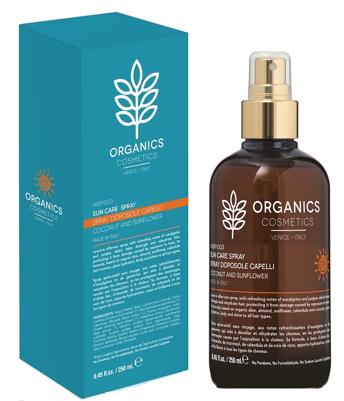 ORGANICS PHARM SUN CARE SPRAY DISTRICANTE DOPOSOLE CAPELLI 250 ML - Parafarmacia Mostacciano