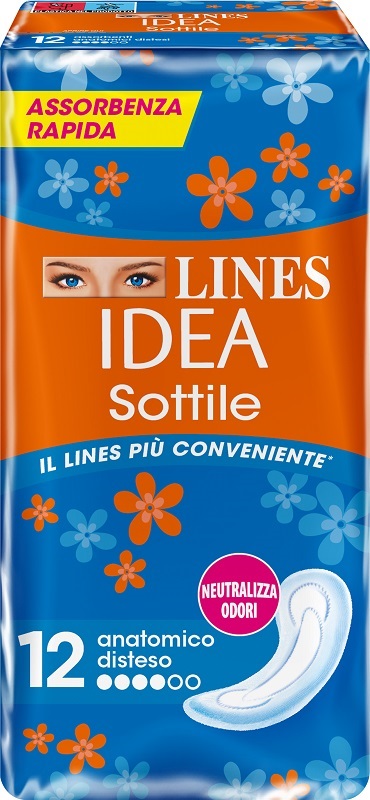 LINES IDEA SOTTILI ANATOMICI 12 PEZZI - Parafarmacia Mostacciano