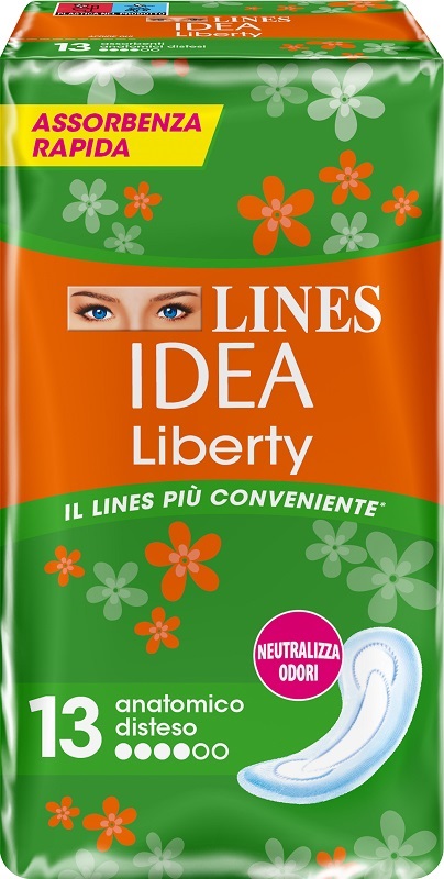 LINES IDEA LIBERTY DWCT ANATOMICI 13 PEZZI - Parafarmacia Mostacciano