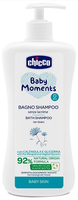 CHICCO BABY MOMENTS BAGNO SHAMPOO DELICATE 500 ML - Parafarmacia Mostacciano