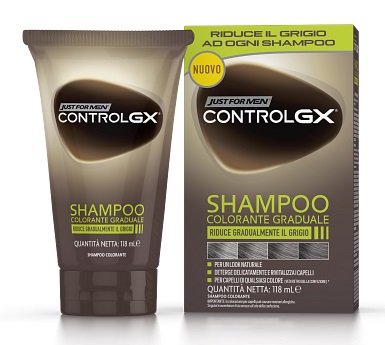 JUST FOR MEN CONTROL GX SHAMPOO COLORANTE GRADUALE 150 ML - Parafarmacia Mostacciano