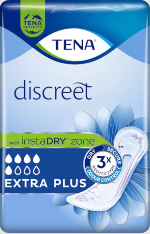 ASSORBENTE INCONTINENZA LEGGERA TENA DISCREET EXTRA PLUS 16 PEZZI - Parafarmacia Mostacciano