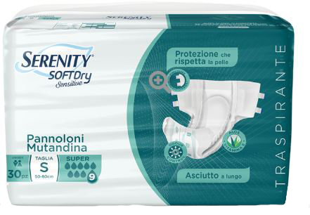PANNOLONE MUTANDINA SERENITY SD SENSITIVE SUPER M 15 PEZZI - Parafarmacia Mostacciano