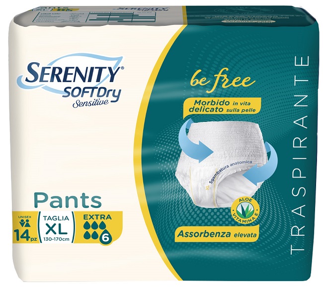 SERENITY PANTS SD SENSITIVE EXTRA XL 14 PEZZI - Parafarmacia Mostacciano