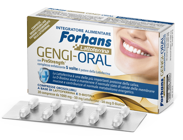 FORHANS LATTOFERRINA GENGI ORAL 30 COMPRESSE - Parafarmacia Mostacciano