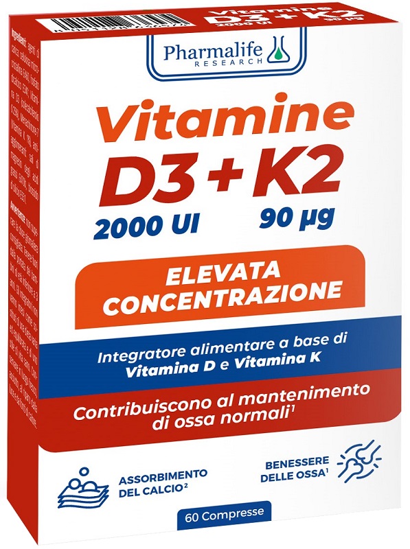VITAMINE D3+K2 60 COMPRESSE - Parafarmacia Mostacciano