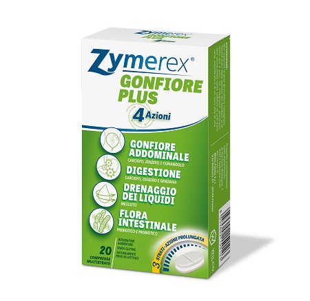 ZYMEREX GONFIORE PLUS 20 COMPRESSE - Parafarmacia Mostacciano