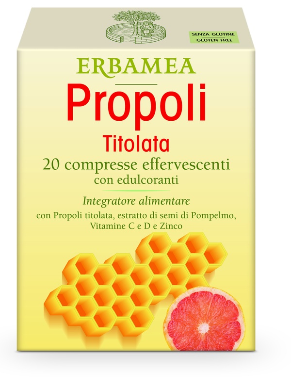 PROPOLI TITOLATA 20 COMPRESSE EFFERVESCENTI - Parafarmacia Mostacciano