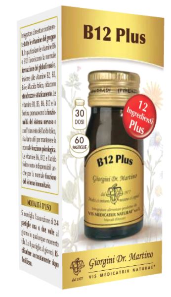 B12 PLUS 60 PASTIGLIE - Parafarmacia Mostacciano