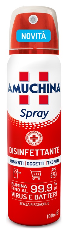 AMUCHINA SPRAY AMBIENTI OGGETTI TESSUTI 100 ML - Parafarmacia Mostacciano