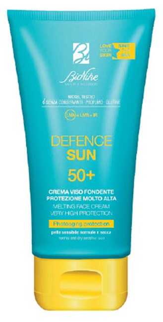 DEFENCE SUN CREMA VISO FONDENTE 50+ 50 ML - Parafarmacia Mostacciano