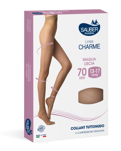 SAUBER CHARME COLLANT 70 DENARI TUTTONUDO ML NERO 2 - Parafarmacia Mostacciano