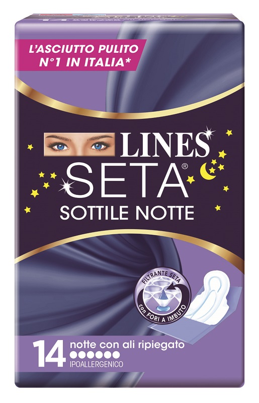 LINES SETA SOTTILE NOTTE CON ALI 14 PEZZI - Parafarmacia Mostacciano