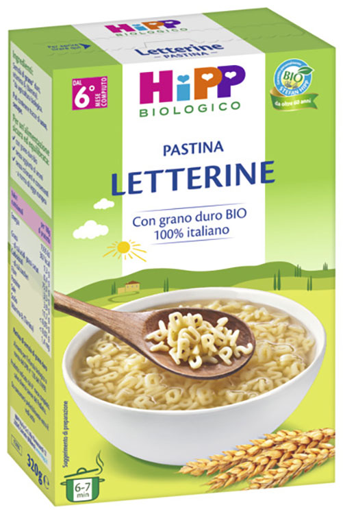 HIPP BIO PASTINA LETTERINE 320 G - Parafarmacia Mostacciano