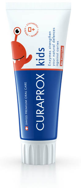 CURAPROX KIDS TOOTHPASTE STRAWBERRY FLAVOR 0 PPM 60 ML - Parafarmacia Mostacciano