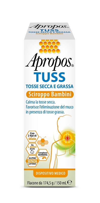 APROPOS TUSS SCIROPPO BAMBINI 150 ML - Parafarmacia Mostacciano