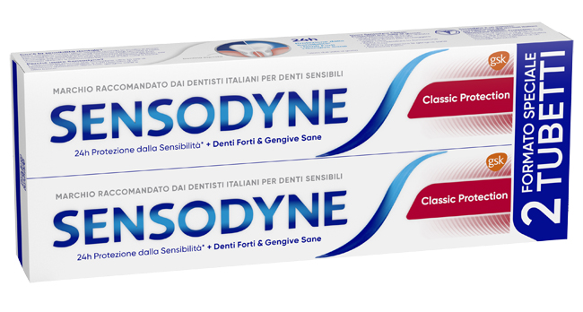 SENSODYNE CLASSICO PROTECTION 2 X 75 ML - Parafarmacia Mostacciano