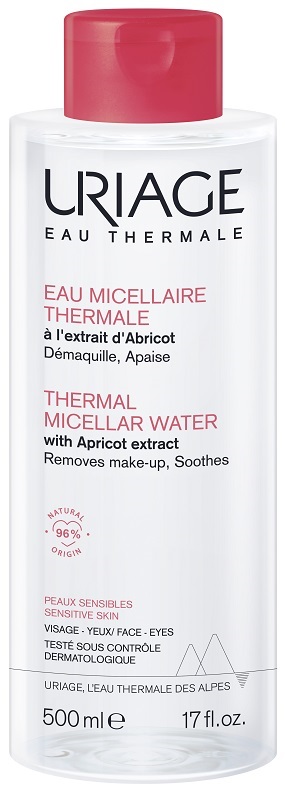 URIAGE EAU MICELLAIRE THERMALE PELLI SECCHE FLACONE 500 ML - Parafarmacia Mostacciano