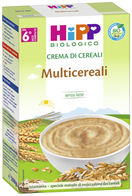 HIPP BIO CREMA CEREALI MULTICEREALI 200 G - Parafarmacia Mostacciano