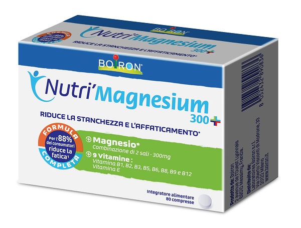 NUTRI'MAGNESIUM 300+ 80 COMPRESSE DA 500 MG SENZA GLUTINE NATURALMENTE PRIVO DI LATTOSIO - Parafarmacia Mostacciano