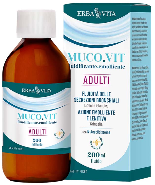 MUCOVIT FLUIDO ADULTI 200 ML - Parafarmacia Mostacciano