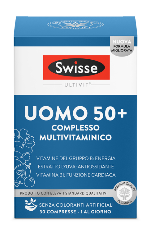 SWISSE MULTIVITAMINICO UOMO 50+ 30 COMPRESSE - Parafarmacia Mostacciano