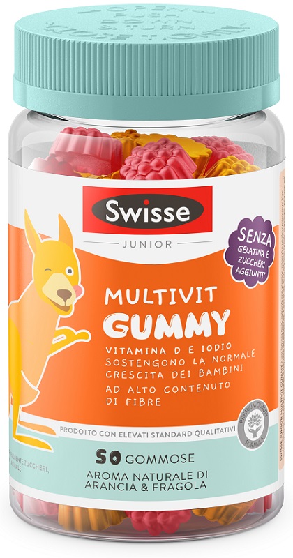 SWISSE JUNIOR MULTIVIT GUMMY 50 PASTIGLIE GOMMOSE - Parafarmacia Mostacciano