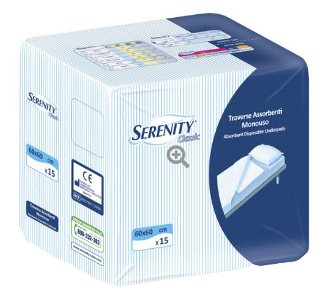 TRAVERSA SERENITY CLASSIC TRAVERSA SUPER 60X60 CM 30 PEZZI - Parafarmacia Mostacciano