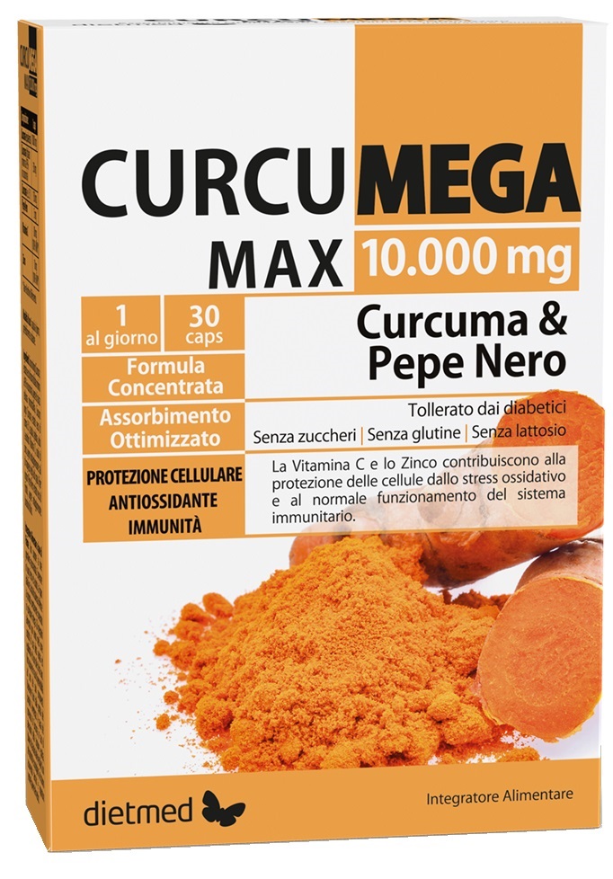 CURCUMEGA MAX 10000MG 30 CAPSULE - Parafarmacia Mostacciano