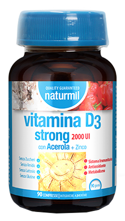 NATURMIL VITAMINA D3 STRONG 2000 UI 90 COMPRESSE - Parafarmacia Mostacciano