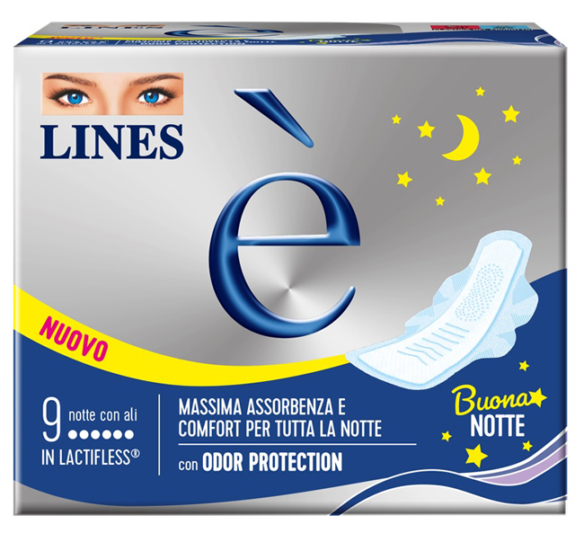 LINES E' NOTTE CARRY PACK 9 PEZZI - Parafarmacia Mostacciano