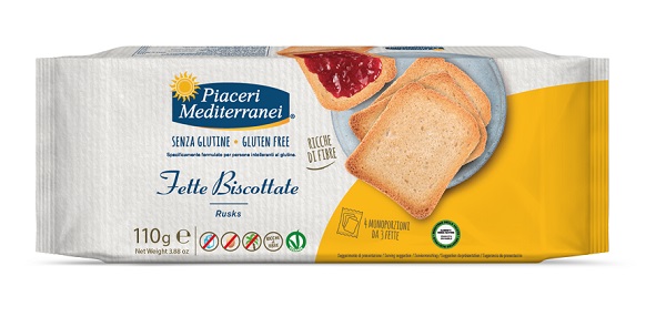 PIACERI MEDITERRANEI FETTE BISCOTTATE 110 G - Parafarmacia Mostacciano