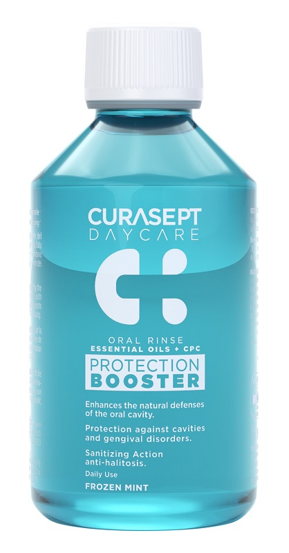 CURASEPT DAYCARE COLLUTORIO PROTECTION BOOSTER FROZEN MINT 250 ML - Parafarmacia Mostacciano