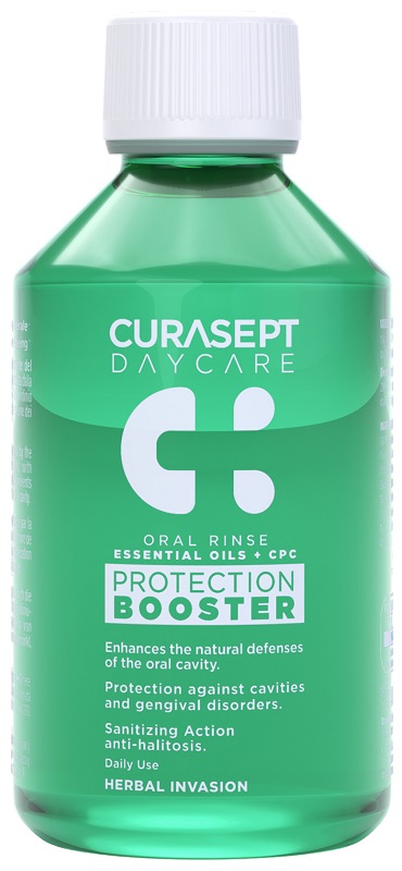 CURASEPT DAYCARE COLLUTORIO PROTECTION BOOSTER HERBAL INVASION 500 ML - Parafarmacia Mostacciano