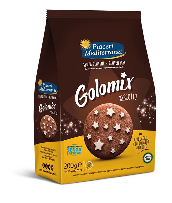 PIACERI MEDITERRANEI GOLOMIX BISCOTTO 200 G - Parafarmacia Mostacciano