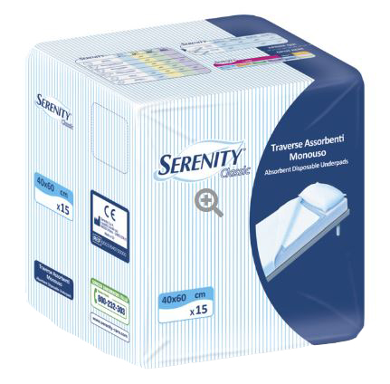 TRAVERSA SERENITY CLASSIC SUPER 40X60 CM 30 PEZZI - Parafarmacia Mostacciano