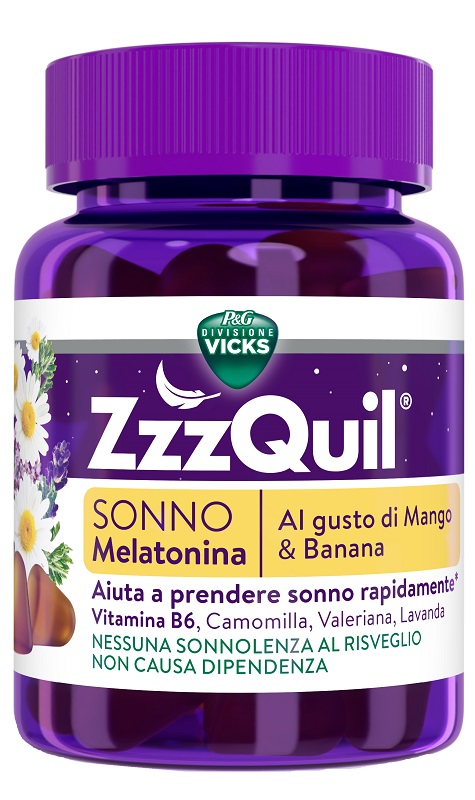ZZZQUIL NATURA MANGO & BANANA 30 PASTIGLIE GOMMOSE - Parafarmacia Mostacciano