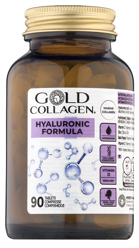 GOLD COLLAGEN HYALURONIC 90 COMPRESSE - Parafarmacia Mostacciano