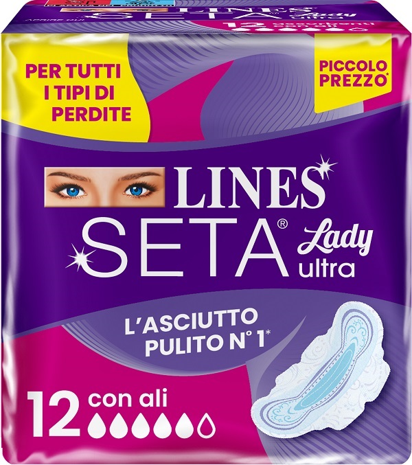 LINES SETA ULTRA ASSORBENTI LADY ALI DWCT 12 PEZZI - Parafarmacia Mostacciano