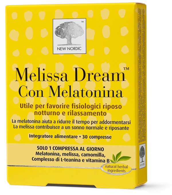 MELISSA DREAM CON MELATONINA 30 COMPRESSE - Parafarmacia Mostacciano