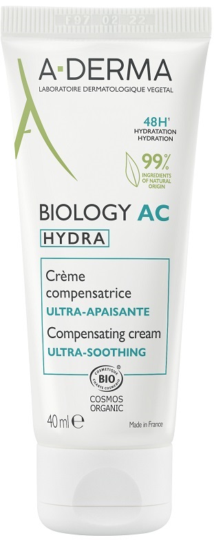 ADERMA BIOLOGY AC HYDRA CREMA COMPENSATRICE ULTRA LENITIVA 40 ML - Parafarmacia Mostacciano